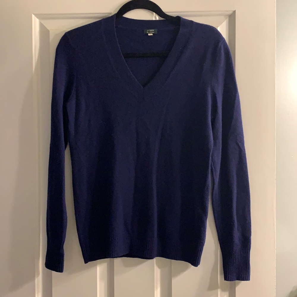 Navy 100% Cashmere Sweater